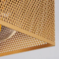 Lampes Dorées-hofstein Plafonnier Armenie Or, Laiton, Noir, 4 lumières