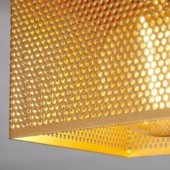 Lampes Dorées-hofstein Plafonnier Armenie Or, Laiton, Noir, 2 lumières