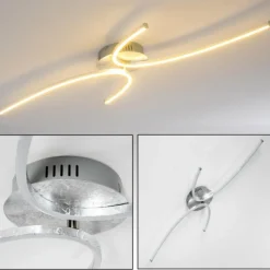 hofstein Plafonnier Askim LED Argenté, 1 lumière