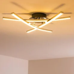 hofstein Plafonnier ATOME LED Chrome, 3 lumières