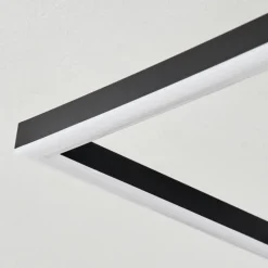 hofstein Plafonnier Avelal LED Brun, Couleur bois, Noir, 1 lumière