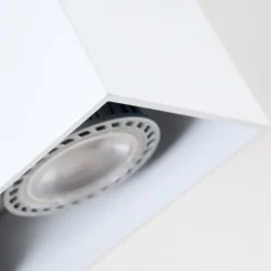 hofstein Plafonnier Awuna Blanc, 2 lumières