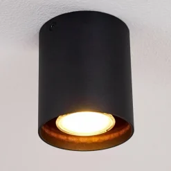 hofstein Plafonnier Awuna Noir, 1 lumière