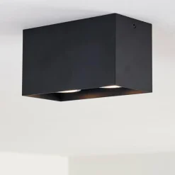 hofstein Plafonnier Awuna Noir, 2 lumières