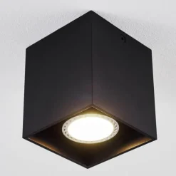 hofstein Plafonnier Awuna Noir, 1 lumière