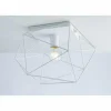 Lampes Industrielles-Luce Design Plafonnier Babol Blanc, 1 lumière