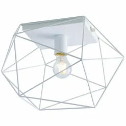 Lampes Industrielles-Luce Design Plafonnier Babol Blanc, 1 lumière