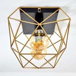 Luminaires Rustiques-hofstein Plafonnier Babol Noir, 2 lumières