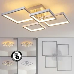 hofstein Plafonnier Bacolod LED Aluminium, 1 lumière