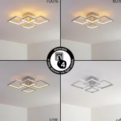 hofstein Plafonnier Bacolod LED Aluminium, 1 lumière