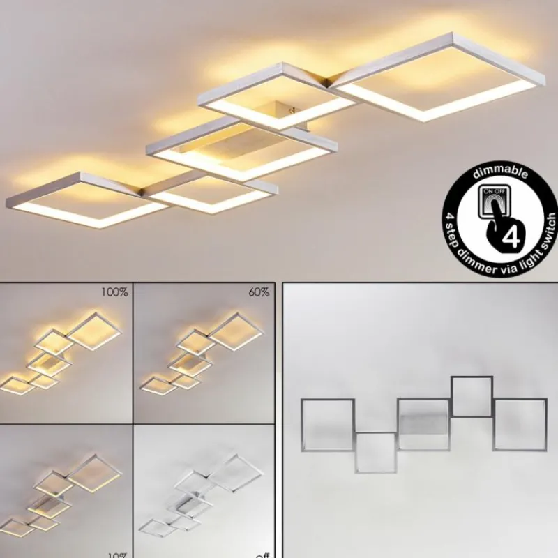 hofstein Plafonnier Bacolod LED Aluminium, 1 lumière