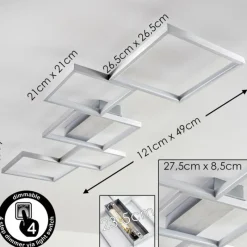 hofstein Plafonnier Bacolod LED Aluminium, 1 lumière