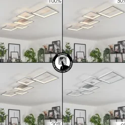 hofstein Plafonnier Bacolod LED Argenté, 1 lumière