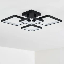 hofstein Plafonnier Bacolod LED Noir, 1 lumière