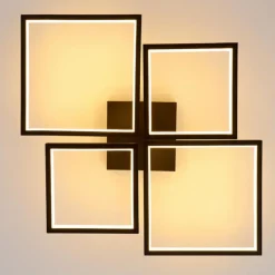 hofstein Plafonnier Bacolod LED Noir, 1 lumière