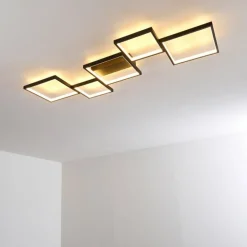 hofstein Plafonnier Bacolod LED Noir, 1 lumière