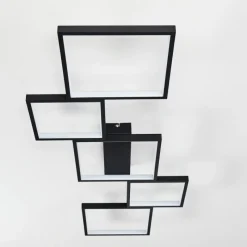 hofstein Plafonnier Bacolod LED Noir, 1 lumière