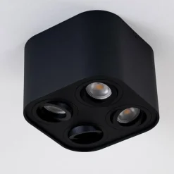 hofstein Plafonnier Baishan Noir, 4 lumières