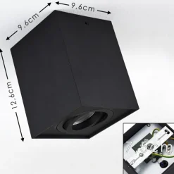 hofstein Plafonnier Baishan Noir, 1 lumière