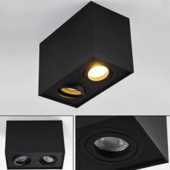 hofstein Plafonnier Baishan Noir, 2 lumières