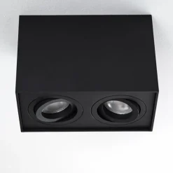 hofstein Plafonnier Baishan Noir, 2 lumières