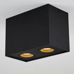 hofstein Plafonnier Baishan Noir, 2 lumières