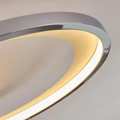 Lampes Dorées-hofstein Plafonnier Baiyin LED Chrome, 1 lumière