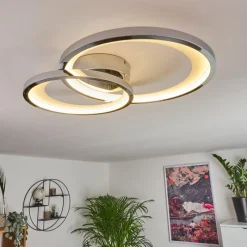 Lampes Dorées-hofstein Plafonnier Baiyin LED Chrome, 1 lumière