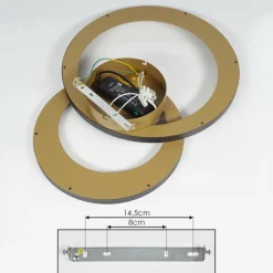 Lampes Dorées-hofstein Plafonnier Baiyin LED Or, 1 lumière