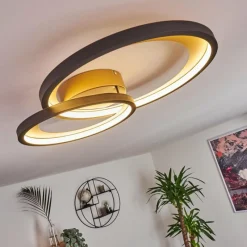 Lampes Dorées-hofstein Plafonnier Baiyin LED Or, 1 lumière