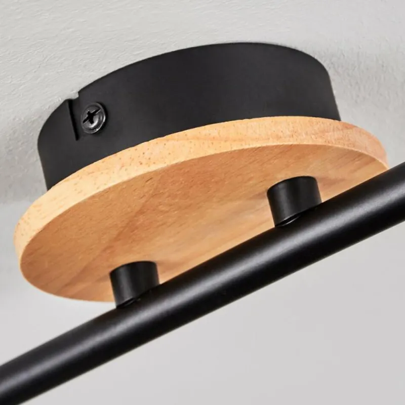 hofstein Plafonnier Ballis Écru, Noir, 2 lumières