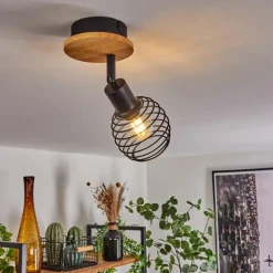 hofstein Plafonnier Ballis Écru, Noir, 1 lumière