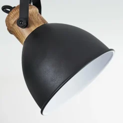 Lampes Industrielles-hofstein Plafonnier Banjul Noir, 3 lumières