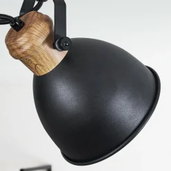 Lampes Industrielles-hofstein Plafonnier Banjul Noir, 3 lumières