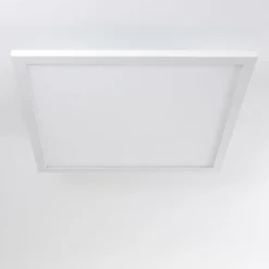 hofstein Plafonnier Bankura LED Blanc, 1 lumière, Télécommandes, Changeur de couleurs