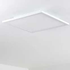 hofstein Plafonnier Bankura LED Blanc, 1 lumière, Télécommandes, Changeur de couleurs