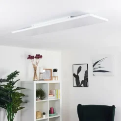 hofstein Plafonnier Bankura LED Blanc, 1 lumière, Télécommandes