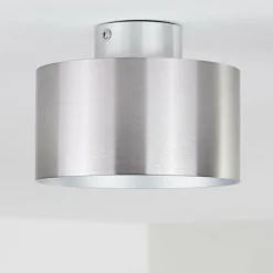 hofstein Plafonnier Baraboo LED Nickel mat, 2 lumières
