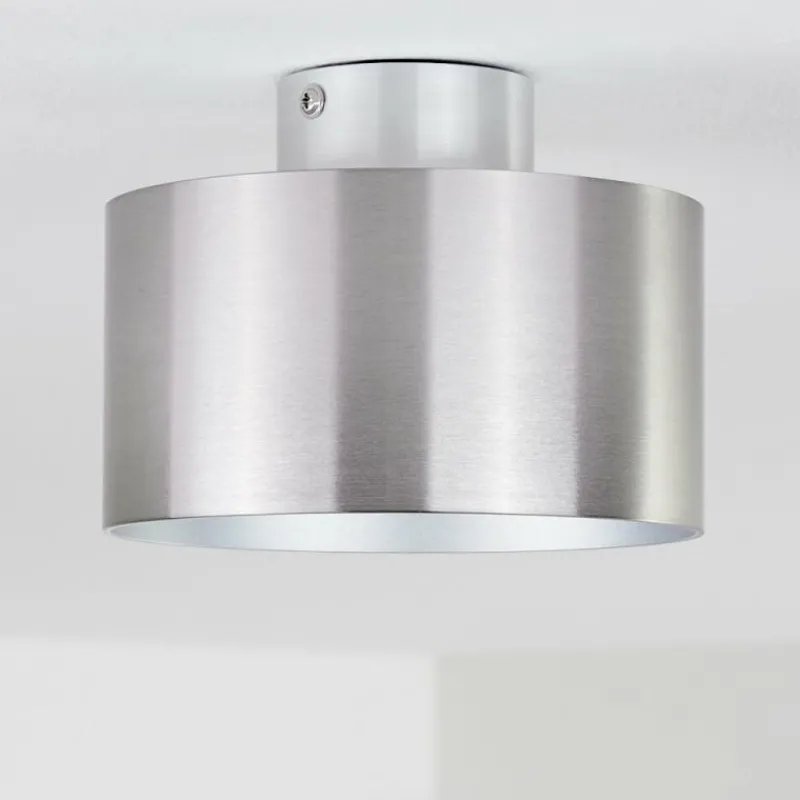 hofstein Plafonnier Baraboo LED Nickel mat, 2 lumières