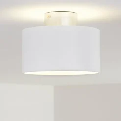 hofstein Plafonnier Baraboo LED Nickel mat, 2 lumières