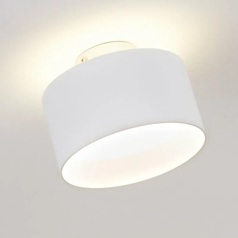 hofstein Plafonnier Baraboo LED Nickel mat, 2 lumières