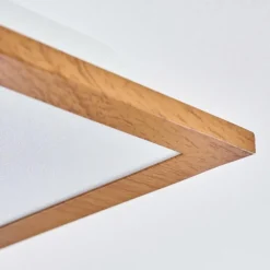 Lampes En Bois-hofstein Plafonnier Barasat LED Blanc, 1 lumière