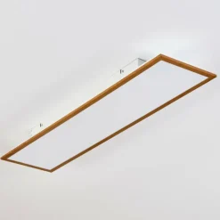 Lampes En Bois-hofstein Plafonnier Barasat LED Blanc, 1 lumière