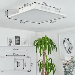 hofstein Plafonnier Barasat LED Blanc, 1 lumière