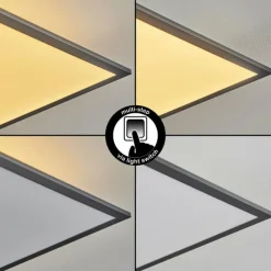 hofstein Plafonnier Barasat LED Noir, Blanc, 2 lumières