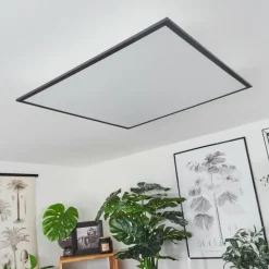 hofstein Plafonnier Barasat LED Noir, Blanc, 2 lumières
