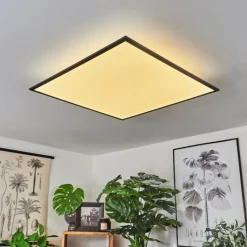 hofstein Plafonnier Barasat LED Noir, Blanc, 2 lumières