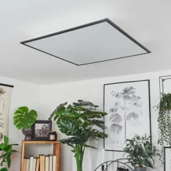 hofstein Plafonnier Barasat LED Noir, Blanc, 2 lumières