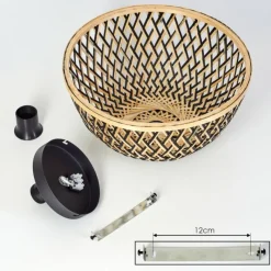 Luminaires Scandinaves-hofstein Plafonnier Barayn Noir, 1 lumière