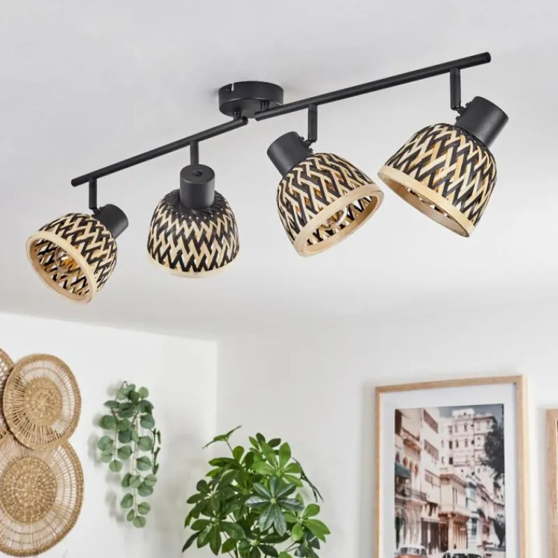 Luminaires Scandinaves-hofstein Plafonnier Barayn Noir, 4 lumières